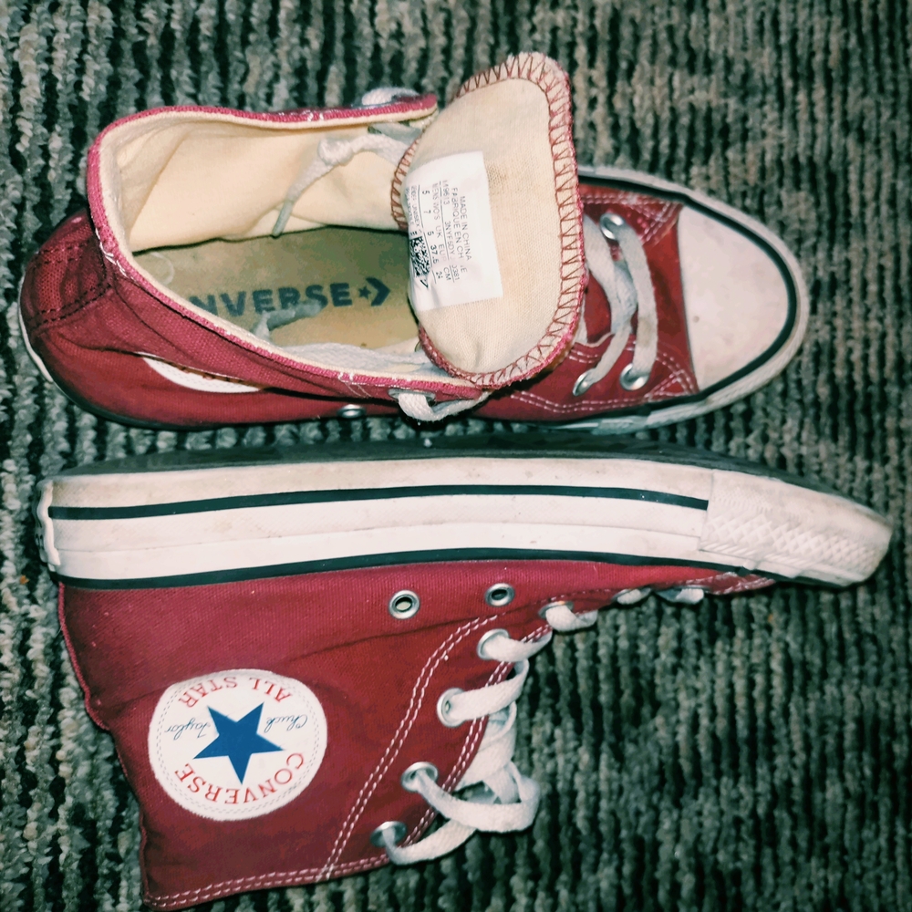 Converse Kids Red High-Top Sneakers